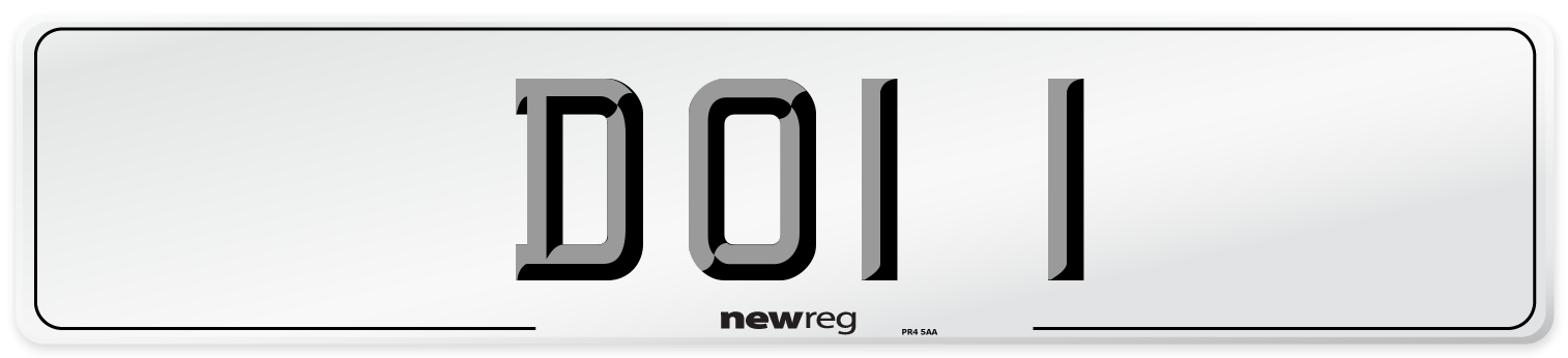 DOI 1 Number Plate from New Reg
